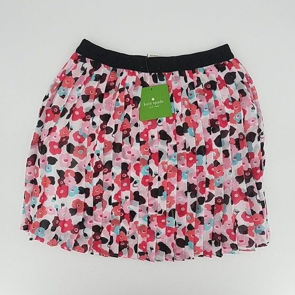 🆕️ kate spade new york Kids Pleated Floral Skirt - Picture 1 of 7